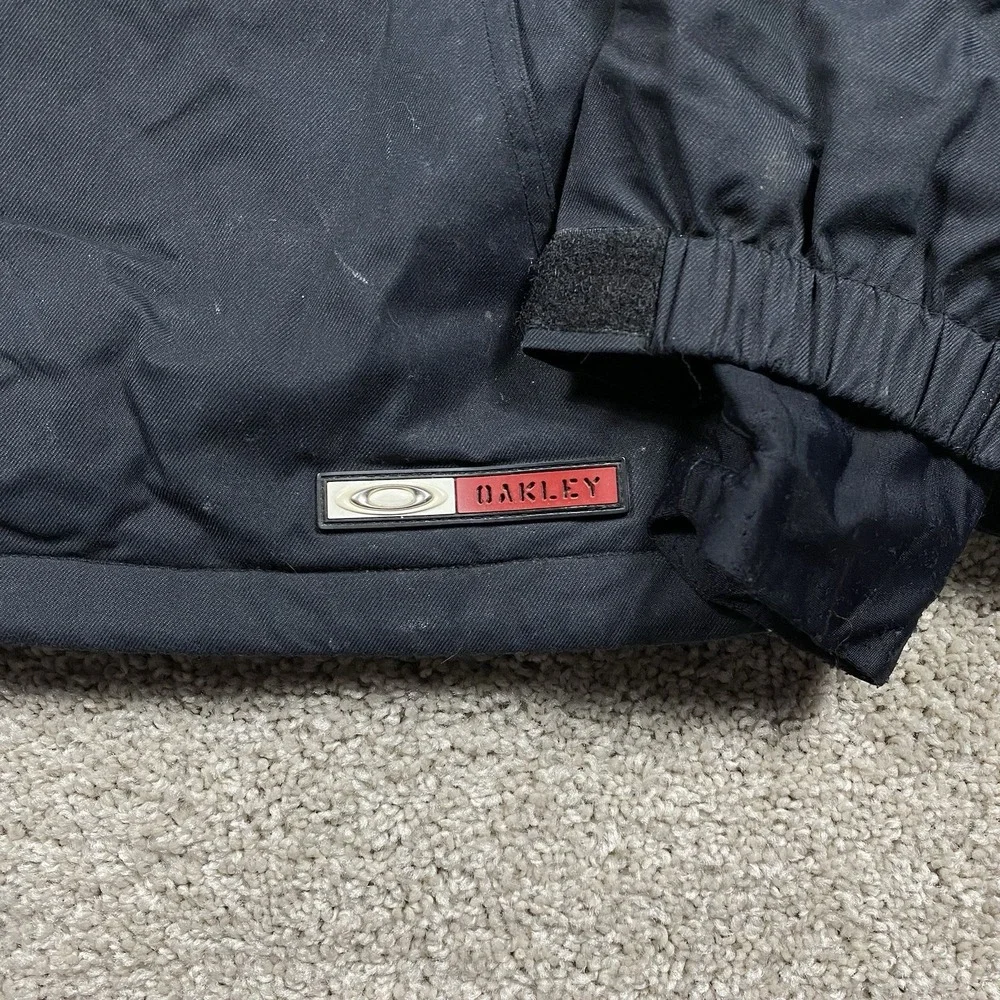 Vintage 90s Y2K Oakley Software Jacket Mens Large Nitro Fuel Full Zip Ski Black‎